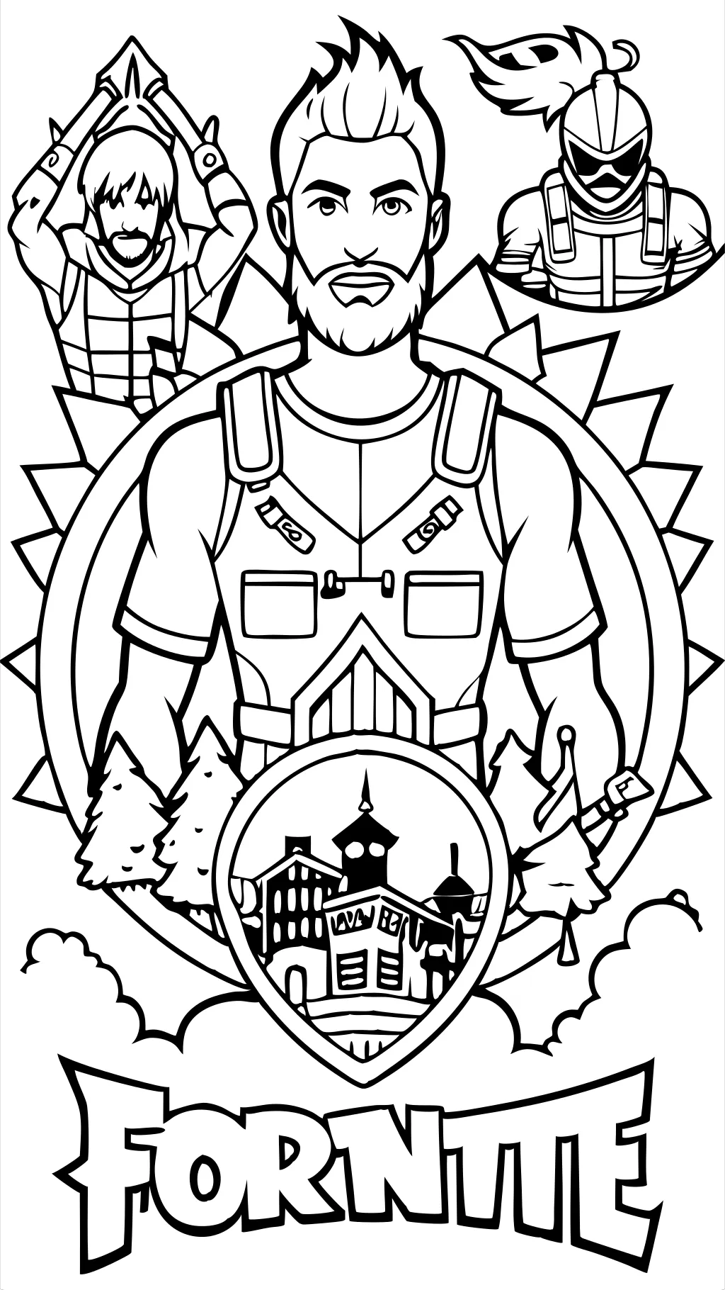 coloring pages fortnite